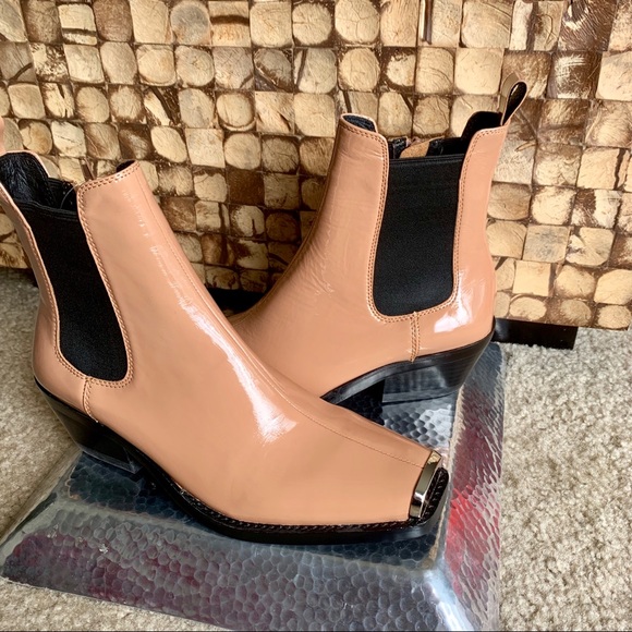 🔴SOLD🔴Jeffrey Campbell Brisbane Square Toe Chels - Picture 3 of 8